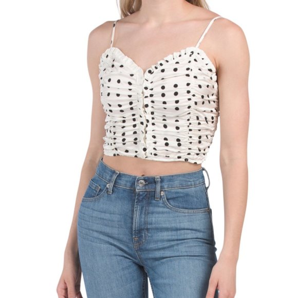 Maje polka dot black and white top 3 NWT - Picture 2 of 11